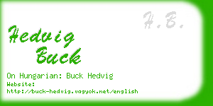 hedvig buck business card